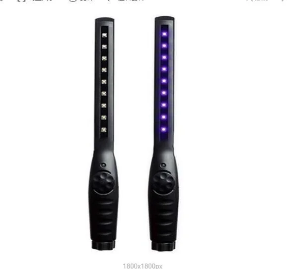 Portable LED UVC Ultraviolet Light Disinfection UV Sterilizer Stick