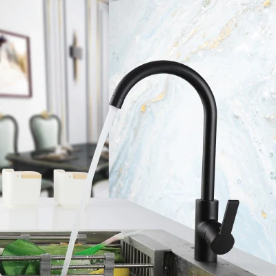 Black Single Handle Brass Kitchen Faucet Direct Drinking Swivel 360 Degree Water Mixer Tap Water Faucet Kitchen